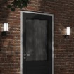 Apliques de exterior 2 unidades acero inoxidable negro