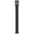 Lámpara de suelo de exterior con enchufe acero negro 110