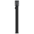 Lámpara de suelo de exterior con enchufe acero negro 110