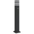 Lámpara de suelo de exterior con sensor aluminio negro 80