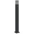 Lámpara de suelo de exterior con sensor aluminio negro 110