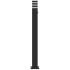 Lámpara de suelo de exterior con sensor aluminio negro 110