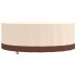 Cubierta muebles jardín redonda Oxford 600D beige Ø 244x71