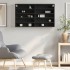 Vitrina de madera de ingeniería negra 100x15x58