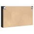 Vitrina de madera de ingeniería negra 100x15x58