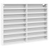Vitrina de madera ingeniería blanca 100x8,5x75