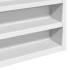 Vitrina de madera ingeniería blanca 100x8,5x75