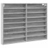 Vitrina de madera de ingeniería gris Sonoma 100x8,5x75