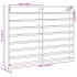Vitrina de madera de ingeniería gris Sonoma 100x8,5x75