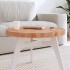 Tablero redondo de madera maciza de haya Ø60x4