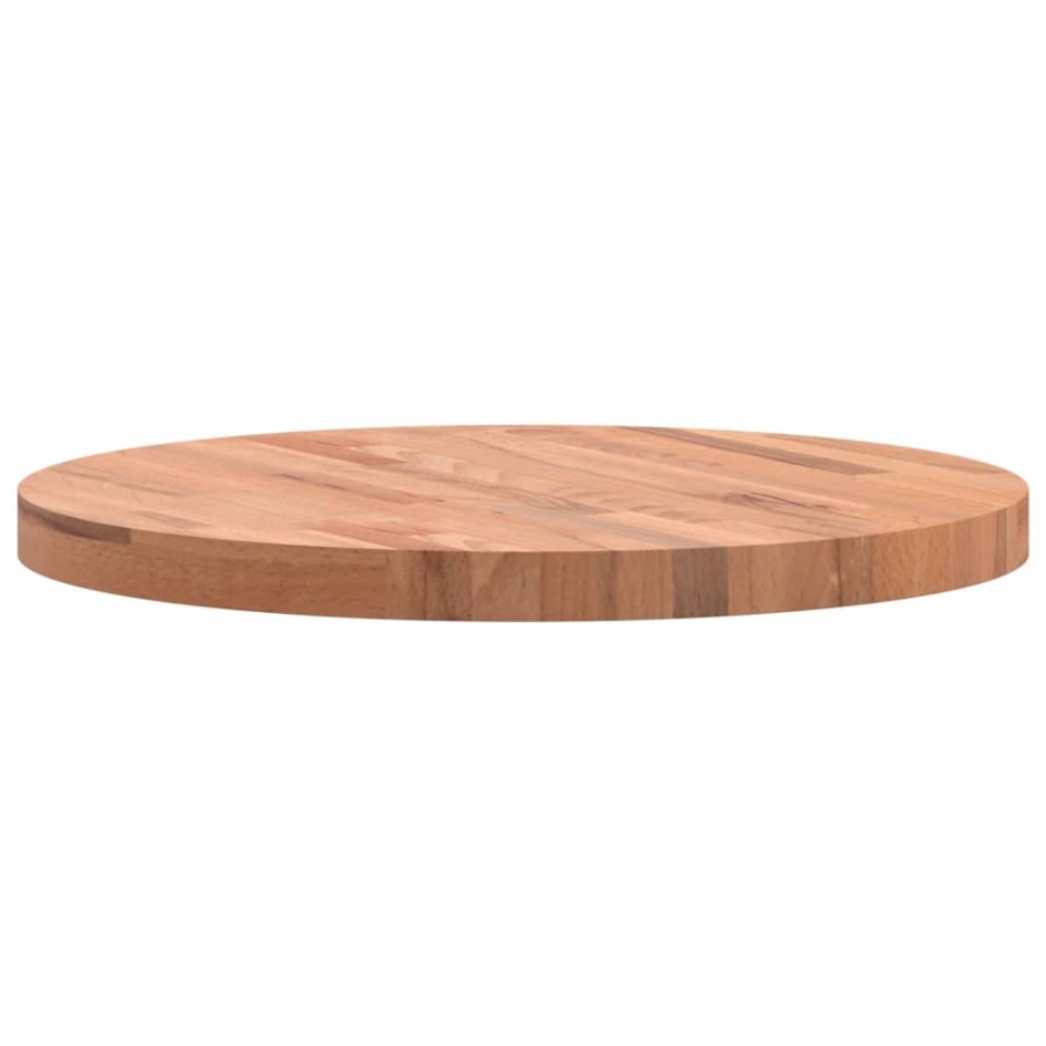 Tablero redondo de madera maciza de haya Ø60x4
