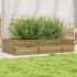 Jardinera de madera de pino impregnada 110x60x23