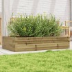 Jardinera de madera de pino impregnada 110x60x23 cm