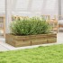 Jardinera de madera de pino impregnada 110x60x23