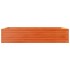 Jardinera madera maciza de pino marrón cera 110x60x23