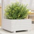 Jardinera de madera maciza de pino blanco 50x50x26,5