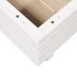 Jardinera de madera maciza de pino blanco 50x50x26,5