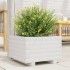 Jardinera de madera maciza de pino blanco 40x40x26,5
