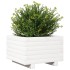 Jardinera de madera maciza de pino blanco 40x40x26,5