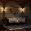 Faroles solares de pared de exterior luz blanca 4 uds