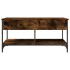 Mesa de centro madera ingeniería metal roble humo 100x50x50