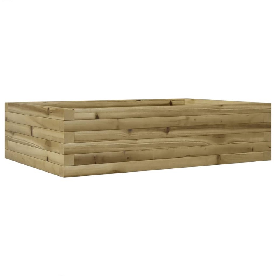 Jardinera de madera de pino impregnada 90x60x23