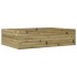 Jardinera de madera de pino impregnada 90x60x23