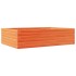 Jardinera madera maciza de pino marrón cera 90x60x23