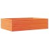 Jardinera madera maciza de pino marrón cera 90x60x23