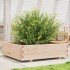 Jardinera de madera maciza de pino 90x90x26,5