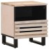 Mesitas de noche 2 uds madera de mango blanqueado 40x34x46