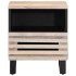 Mesitas de noche 2 uds madera de mango blanqueado 40x34x46