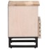 Mesitas de noche 2 uds madera de mango blanqueado 40x34x46