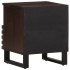 Mesitas de noche 2 uds madera maciza de mango 40x34x46