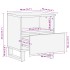 Mesitas de noche 2 uds madera maciza de mango 40x34x46