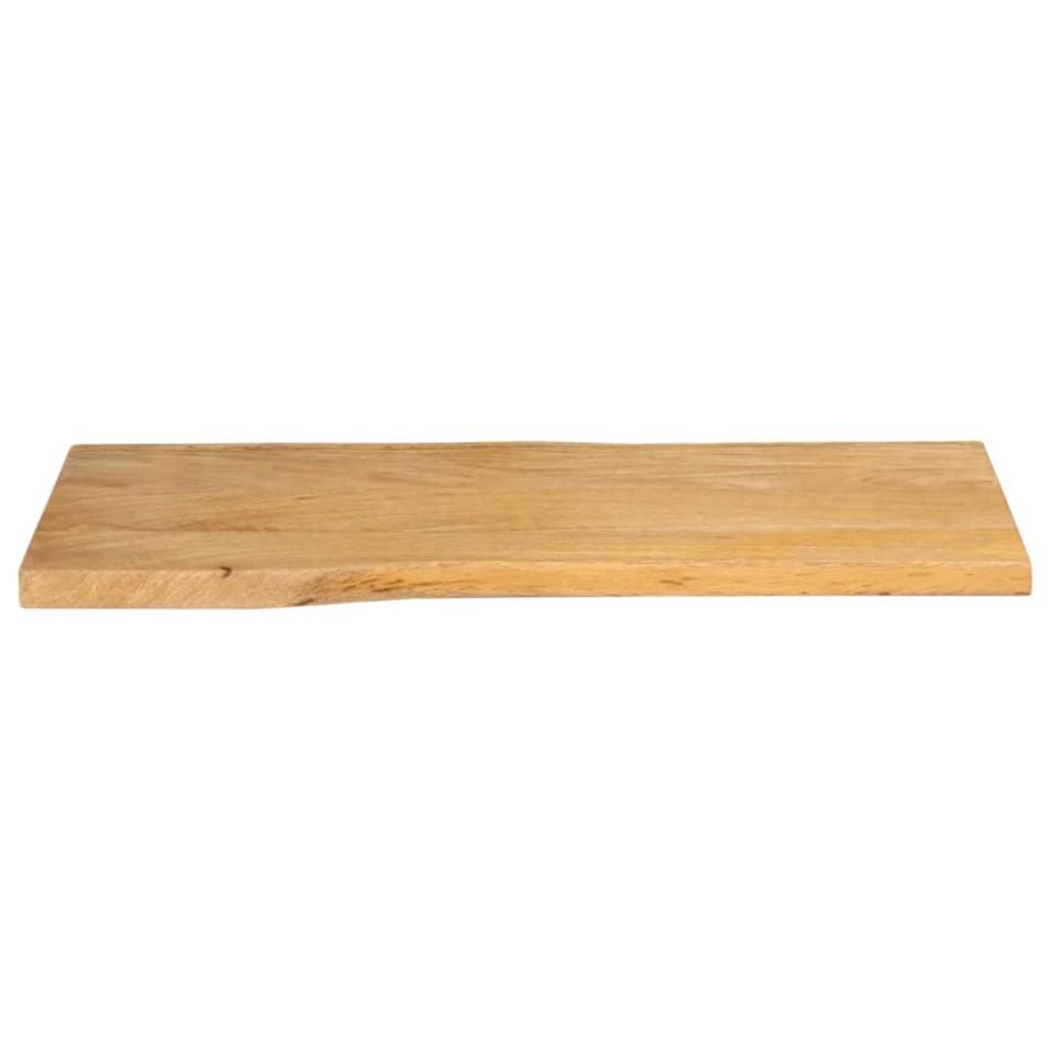 Tablero de mesa borde natural madera maciza mango 80x40x2,5