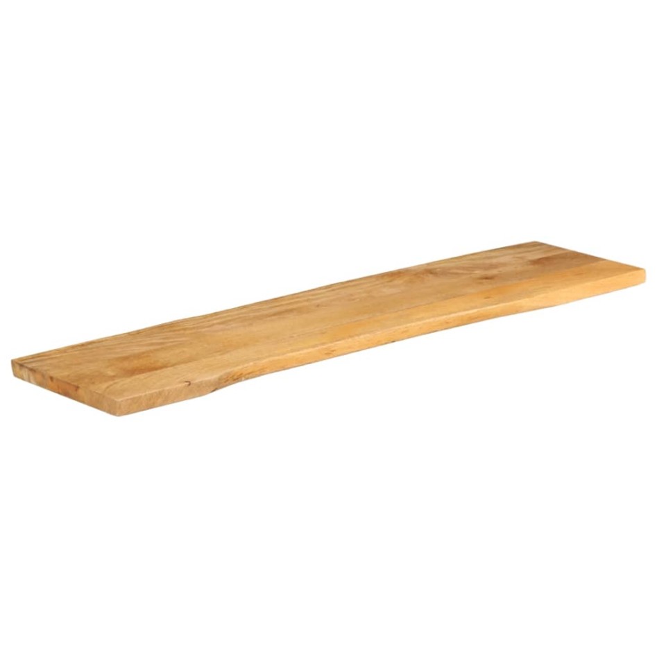 Tablero de mesa borde natural madera maciza mango 160x40x2,5