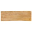 Tablero de mesa borde natural madera maciza mango 120x40x2,5 cm