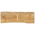 Tablero de mesa borde natural madera maciza mango 120x40x2,5