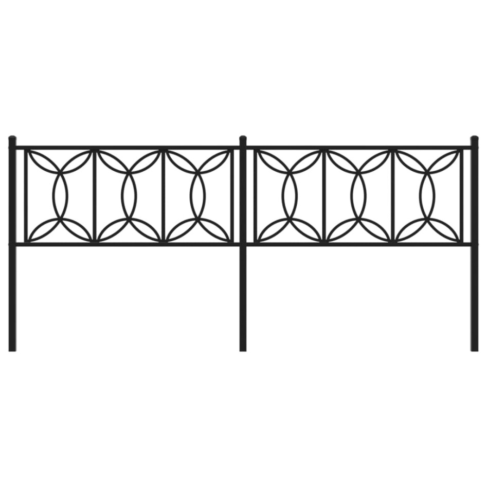 Cabecero de metal negro 200