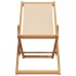 Silla de playa plegable madera maciza de eucalipto y tela