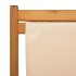 Silla de playa plegable madera maciza de eucalipto y tela