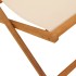 Silla de playa plegable madera maciza de eucalipto y tela