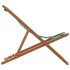 Silla de playa plegable madera maciza de eucalipto y tela