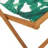 Silla de playa plegable madera maciza de eucalipto y tela