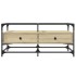 Mesa de centro tapa de vidrio acero roble Sonoma 98,5x50x45