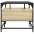 Mesa de centro tapa de vidrio acero roble Sonoma 98,5x50x45
