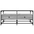 Mesa de centro tapa de vidrio acero gris Sonoma 98,5x50x45