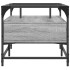 Mesa de centro tapa de vidrio acero gris Sonoma 98,5x50x45