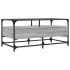 Mesa de centro tapa de vidrio acero gris Sonoma 98,5x50x45